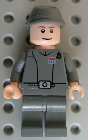 LEGO Minifigure -- Imperial Officer - Cavalry Kepi, Light Flesh (Imperial Inspection)-Star Wars / Star Wars Episode 4/5/6 -- SW0114 -- Creative Brick Builders
